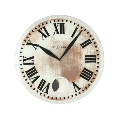 Afbeelding van Nextime glasklok Romana met klepel Oud wit
