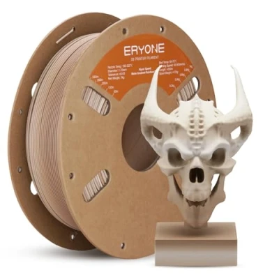 Afbeelding van ERYONE Matte Gradient Multicolor Filament 1.75mm, 3D Printer PLA, +/ 0.03mm, 1kg(2.2lbs)/Spool, Fossil