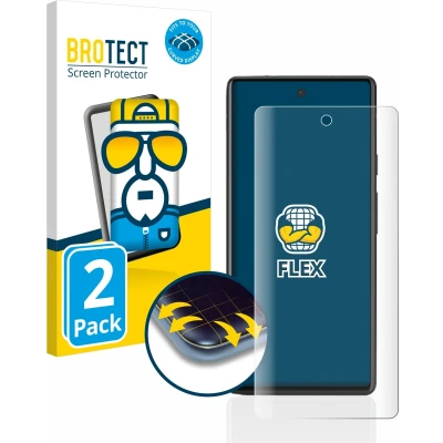 Afbeelding van BROTECT Full Cover Screen Protector voor Google Pixel 6a (2 Stuks) Schermbeschermer, 3D Curved