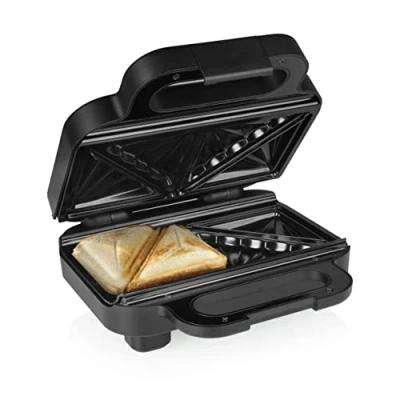 Afbeelding van Princess 127007 Sandwichmaker Tosti apparaat voor 2 tosti’s Diep vullende platen Tostiapparaat 800 Watt
