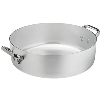 Afbeelding van Pentole Agnelli ALMA10636 Professionele aluminium pannen 3 mm, lage ovenloop met 2 handgrepen, 11,5 l