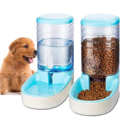 Afbeelding van Edipets, automatische voerbak kat, automatisch, 2 eenheden, 3,8 l, voer en waterbak voor huisdieren (Blauw)