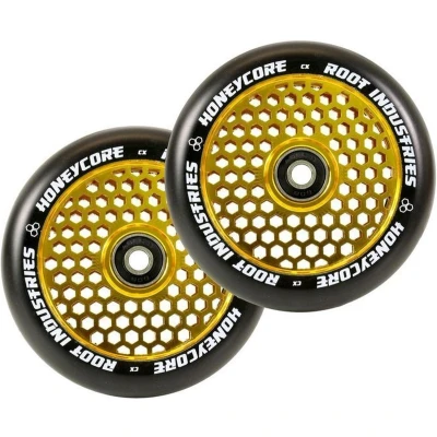 Afbeelding van Root Honeycore Stuntstep Wielen 2pc. Gold