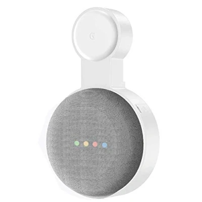 Afbeelding van Baaletc Outlet Wandhanger voor Google Home Mini/Google Nest mini (2e generatie) Voice Assistants, wandhouder verbergt de kabel thuis