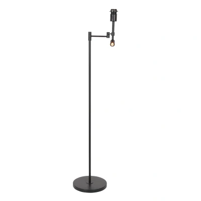 Afbeelding van Steinhauer Vloerlamp Stang met Leeslamp Metaal Zwart