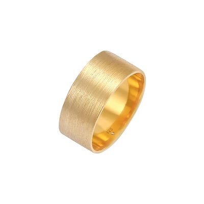 Afbeelding van Elli Basic LOOK Ring goldcoloured, Dames, Maat: 54, Gold coloured