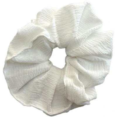 Afbeelding van Scrunchie groot formaat wit