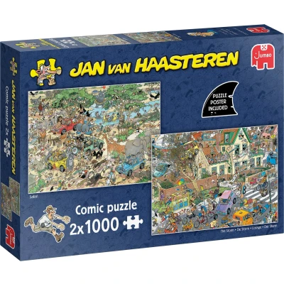 Afbeelding van Jumbo JAN VAN Haasteren Sturm &amp; Safari Puzzel multicoloured voor kinderen, Maat: One Size, Multi coloured