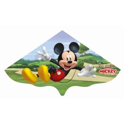 Afbeelding van Paul Günther 1110 Kindervlieger Disney Micky Mouse, geheel vliegklaar met opwindgreep en touwtje, eenlijnige vlieger van robuuste folie voor kinderen vanaf 4 jaar.