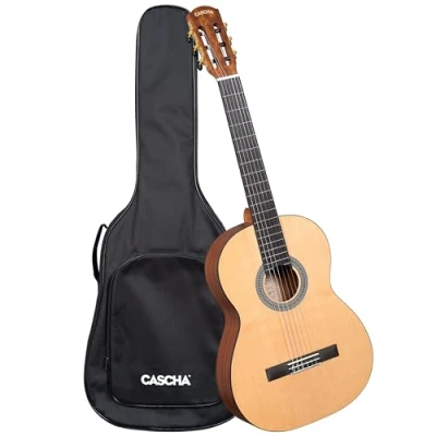 Afbeelding van Cascha CGC200 Stage Series klassieke gitaar 4/4 naturel + gigbag