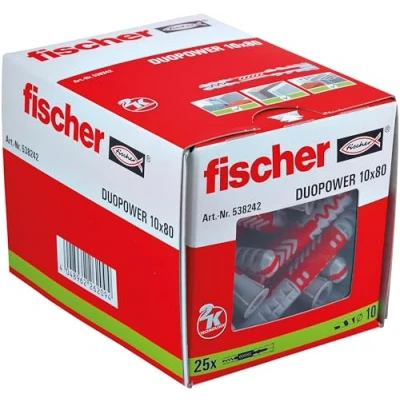 Afbeelding van Fischer duopower pluggen 10x80 25 stuks