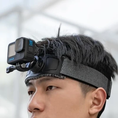 Afbeelding van SUREWO Nieuwe Quick Release Head Strap Mount voor Go pro, verstelbare draagriem compatibel met DJI Osmo Action 5 Pro/4/3/2, Pro Hero 13/12/11/10/9/8/7/6/5 Zwart, Insta 360 en meer