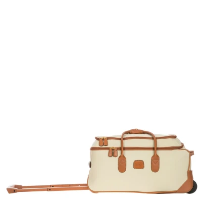 Afbeelding van Bric&#039;s Firenze Holdall with Wheels 55 cream Reistas Handbagage