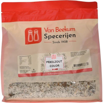 Afbeelding van Van Beekum Specerijen Pekelzout Color 2 kilo (hersluitbare stazak)