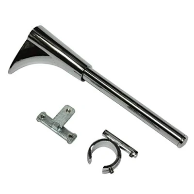 Afbeelding van GARDINIA Universele muurbeugel, incl. ring en kruis adapter, voor gordijnroedes van Ø20 mm, Chicago collectie, metaal, titanium