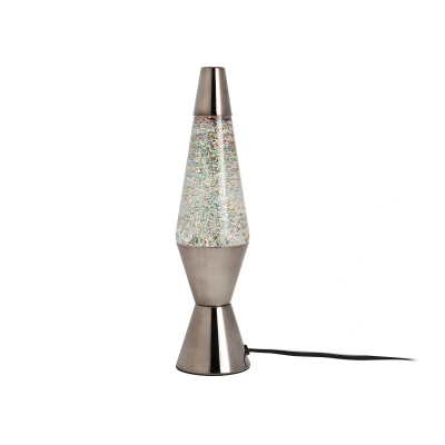 Afbeelding van Leitmotiv Tafellamp Glitter Zilver Ø10x37cm
