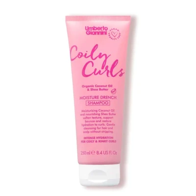 Afbeelding van Umberto Giannini Coily Curls Moisture Drench Shampoo Sulphate Free 250ml