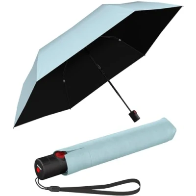 Afbeelding van Knirps Zakparaplu Ultra U.200 Medium Duomatic, automatisch openen en sluiten, stormvast, winddicht, IJs met zwarte coating uv hittebescherming, 95 cm