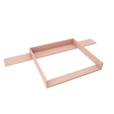 Afbeelding van REGALIK Aankleedopzetstuk voor Hemnes commode met 8 schuifladen IKEA 78cm x 80cm Afneembaar aankleedtafelopzetstuk in roos Afgesloten ABS materiaal 1mm