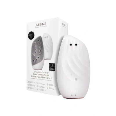 Afbeelding van GESKE SmartAppGuided™ Sonic Thermo Facial Brush &amp; Face Lifter 8 in 1 Huidreiniging anti rimpel Siliconen elektrische reinigingsborstel Gezichtsmassager Reiniging aging