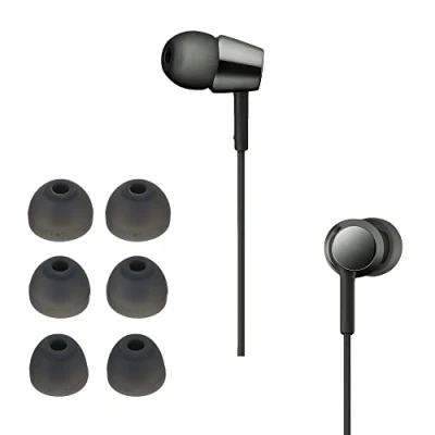 Afbeelding van kwmobile 6x cover voor in ear oortjes geschikt Sony WI C300 / C400 MDR XB55AP EX155AP Vervangende oordopjes van siliconen grijs 3 maten