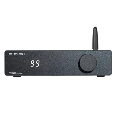 Afbeelding van S.M.S.L A50 PRO HiFi versterker, hoog/laagdoorlaatfilter, 2.1 kanaal, Infineon&#039;s MA12070P chip, Bluetooth 5.0/USB/HDMI/AUX ingang, passieve subwoofer met regelbaar volume (A50 PRO)