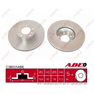 Afbeelding van ABE Remschijven C3B015ABE