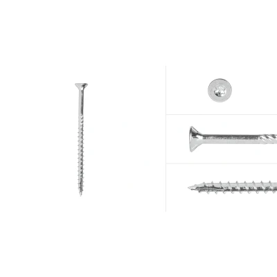 Afbeelding van Spaanplaatschroeven Verzinkt 4.5 x 70 mm Torx 25 met snijpunt Doos 200 Stuks