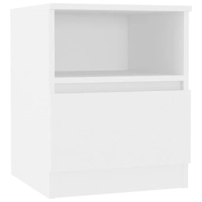 Afbeelding van vidaXL Nachtkastje 40x40x50 cm bewerkt hout wit