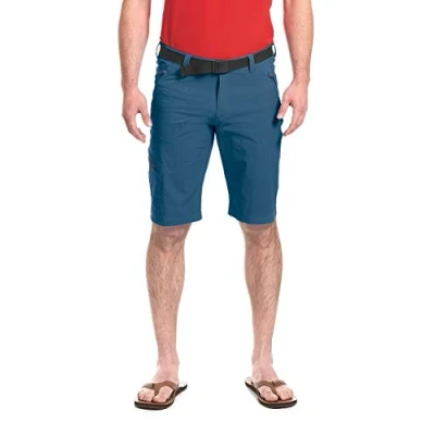 Afbeelding van Maier Sports heren Nil Bermuda wandelbroek, outdoorbroek met geïntegreerde riem, trekkingbroek