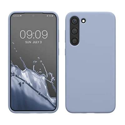 Afbeelding van kwmobile telefoonhoesje compatibel met Samsung Galaxy S23 Plus hoesje Zachte case voor smartphone Back cover in lichtblauw