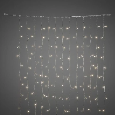 Afbeelding van Lichtgordijn led kerstverlichting buiten en binnen 208 lampjes 1