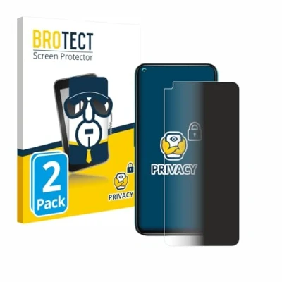Afbeelding van BROTECT Anti spionnetje privacyfolie Beschermfolie tegen Blauw licht (2 Stuk, Cubot X30), Smartphone beschermfolie,