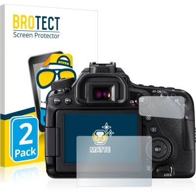 Afbeelding van BROTECT (2 Stuks) Antireflecterende Beschermfolie voor Canon EOS 80D Anti Glare Screen Protector, Mat, Ontspiegelend