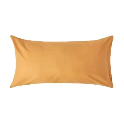 Afbeelding van Homescapes mosterdgele zuiver Egyptisch katoenen King Size kussensloop, 200 en 400 draadtelling percal equivalent kussensloop