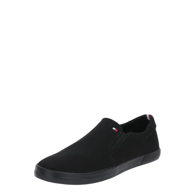 Afbeelding van Tommy Hilfiger Iconic SLIP ON Sneakers laag, Heren, Maat: 40, Triple black Textiel