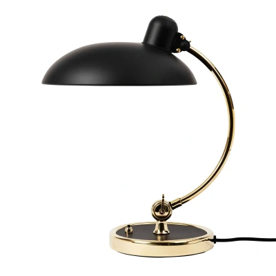 Afbeelding van Fritz Hansen KAISER Idell Luxus Bureaulamp Mat Zwart/messing