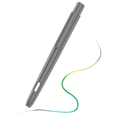Afbeelding van MoKo Holder Case Compatible with Apple Pencil Pro, 2nd Generation, Retractable Protective Cover Sturdy Clip, Hard PC Case, Support Double Tap, Dark Gray
