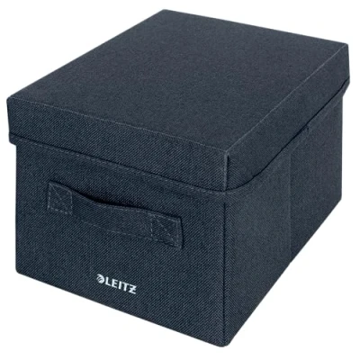 Afbeelding van Leitz stoffen opbergdoos, small, grijs, set van 2 stuks