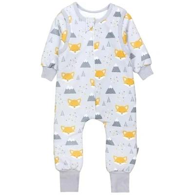Afbeelding van TupTam Baby Slaapzak met Beentjes en Mouwtjes 2.5 Tog, Gele vos in de winter, 116 122