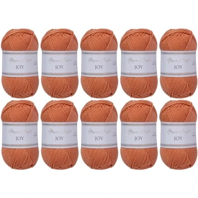 Afbeelding van Utopia Crafts JOY Uni brei en haakgaren, zacht, onderhoudsvriendelijk, 100% polyacryl, bol van 10 x 50 g, 150 m (potjeskleur)
