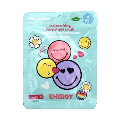 Afbeelding van Smiley Gezichtsmasker Hyaluronzuur Roze Pompelmoes 12 Stuks in een Voordeelverpakking Schoonheidsmaskers Kinderen Schoonheidsset Meisjes