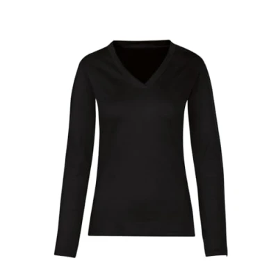 Afbeelding van TRIGEMA T shirt langarmshirt met V hals (1 delig)