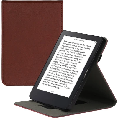 Afbeelding van kwmobile E reader hoesje compatibel met Kobo Clara 2E Ereader case van kunstleer cover in braam