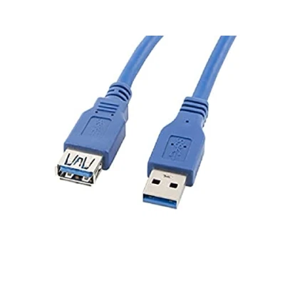Afbeelding van Lanberg USB A naar Kabel 1.8m Blauw CA US3E 10CC 0018 B
