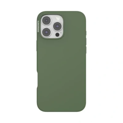 Afbeelding van PopSockets iPhone 16 Pro Max hoesje, compatibel met MagSafe, telefoonhoesje voor Max, draadloos opladen, alleen hoesje olijf