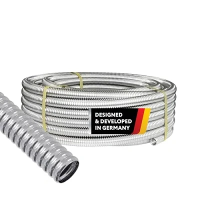 Afbeelding van Stahlmann CSST304 roestvrijstalen gegolfde buis voor watervoorziening in ringband, gegloeid, zonnebuis, kabelbeschermingsbuis, verwarmingsbuis DN20 x 30 m