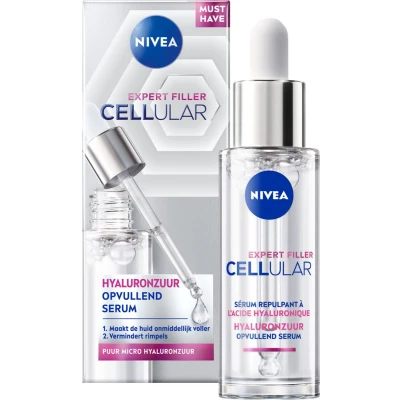 Afbeelding van 3x Nivea Cellular Filler Hyaluron Vullend Serum 30 ml