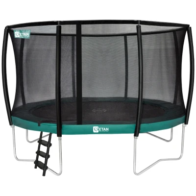 Afbeelding van Etan Premium trampoline met net 427 cm groen