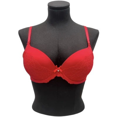 Afbeelding van MILENKA rode kanten push up BH 85C